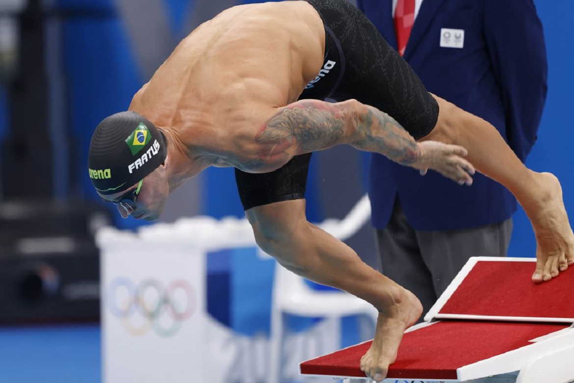  Bruno Fratus alcança final dos 50 m livre da natação